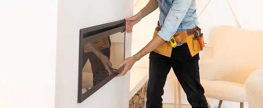Metal Fireplace Installation in Mequon, Wisconsin