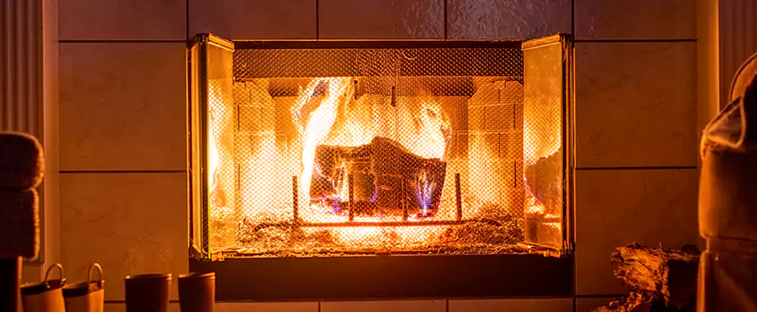 Mendota Hearth Landscape Fireplace Installation in Mequon, Wisconsin