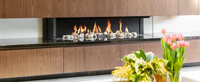 Double-height Fireplace Design Refurbishment in Mequon, Wisconsin
