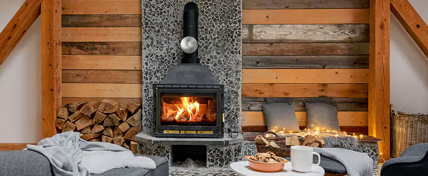 Thelin Hearth Products Direct Vent Gas Stove Fireplace Inspection in Mequon, Wisconsin